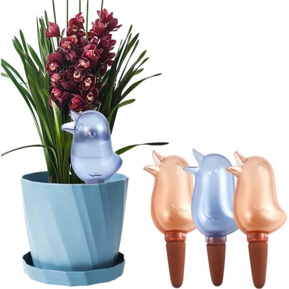 4 Pack Self Watering Spikes,Indoor Plant Watering Globes, Bird Shape Automatic - Picture 1 of 7
